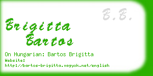 brigitta bartos business card